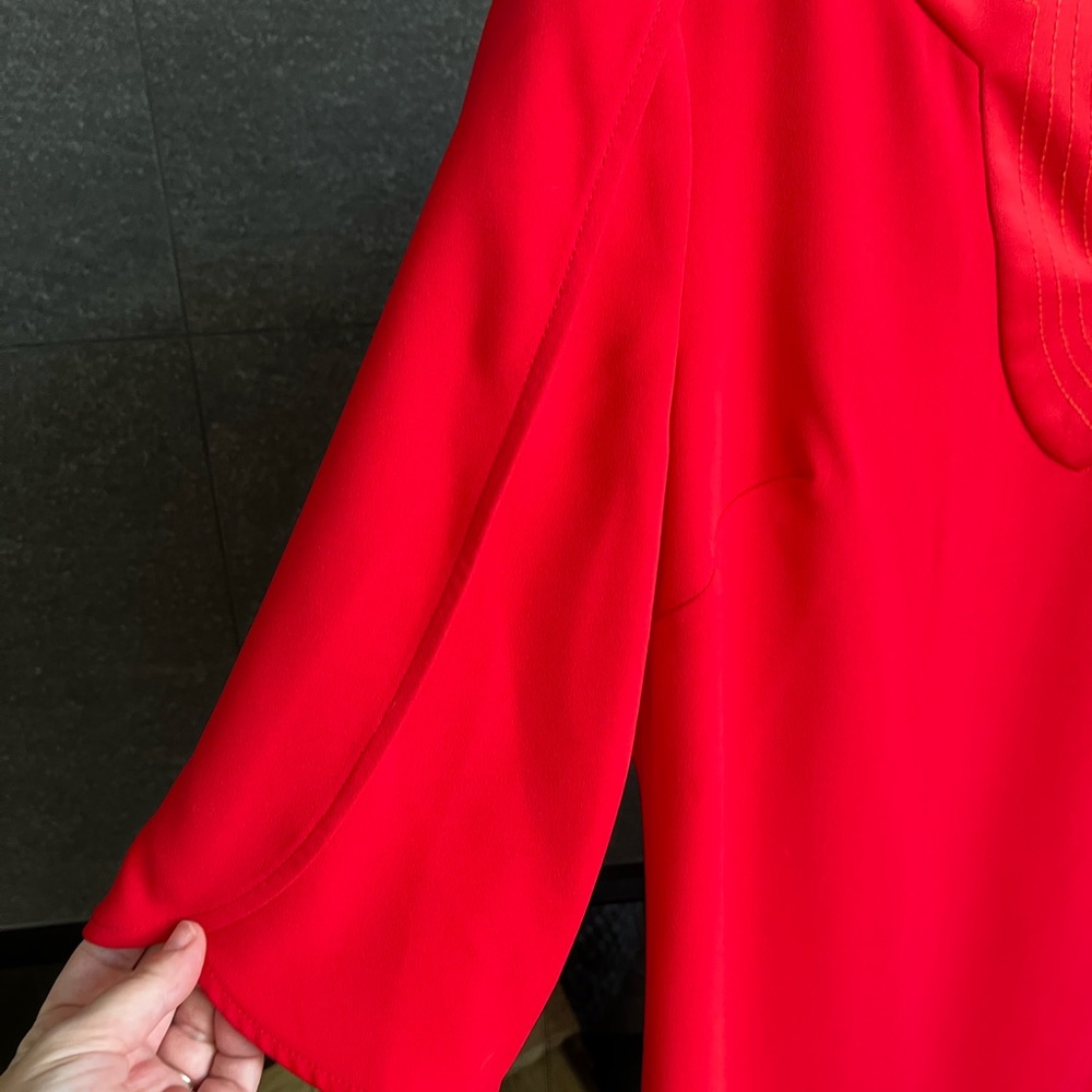 Trina Turk Red Clairette Shift Dress Size S - Picture 8 of 10